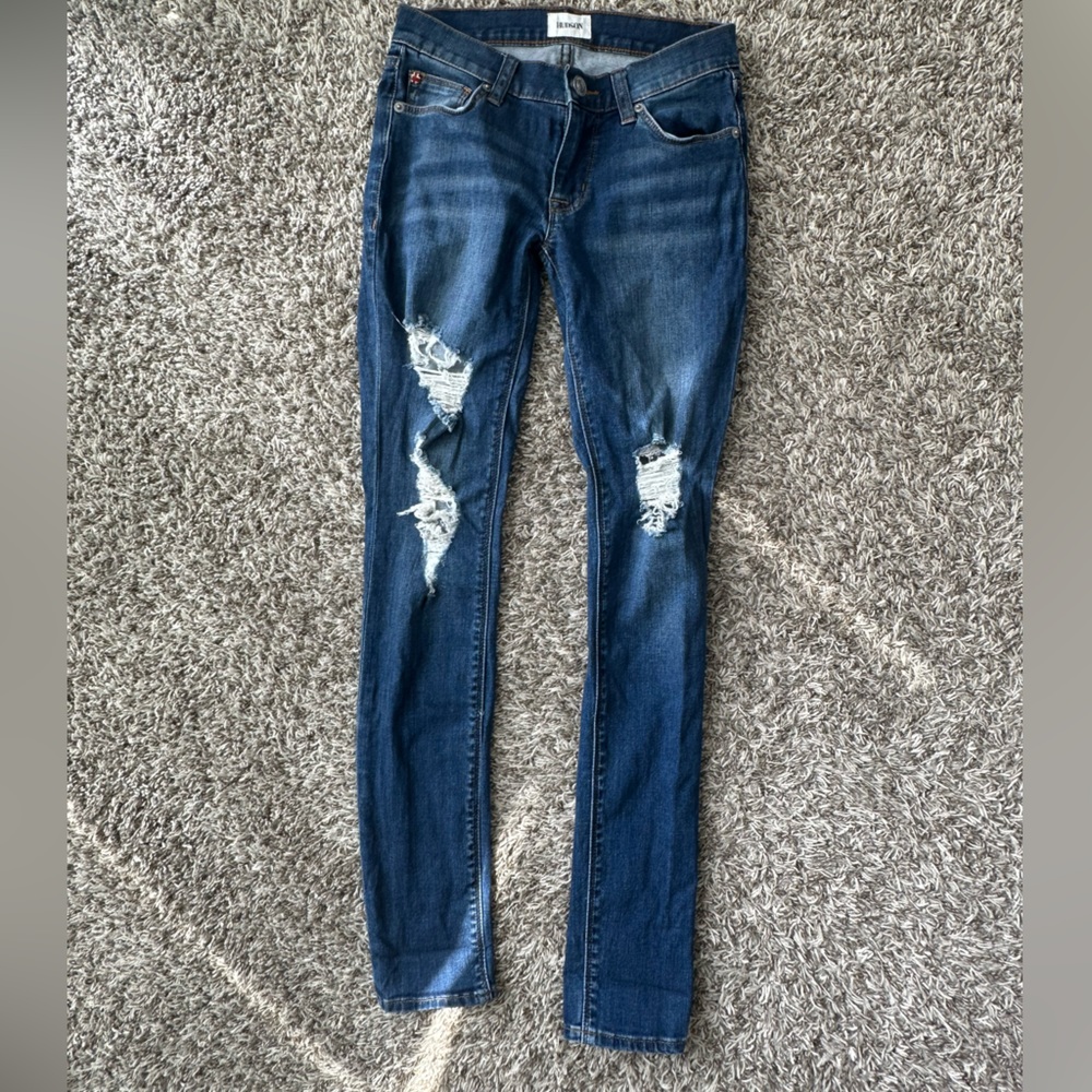 Hudson ripped skinny jeans